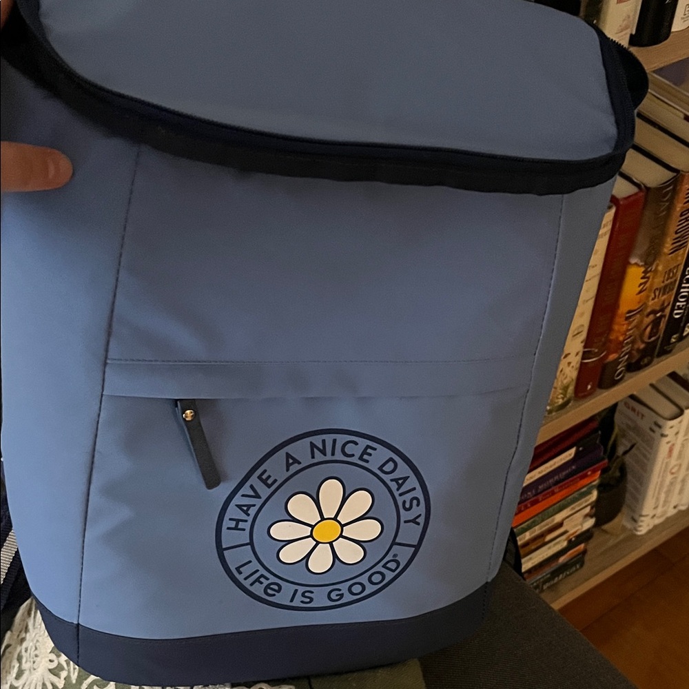 Life Is Good Daisy Blue insulated Backpack - Picture 2 of 5